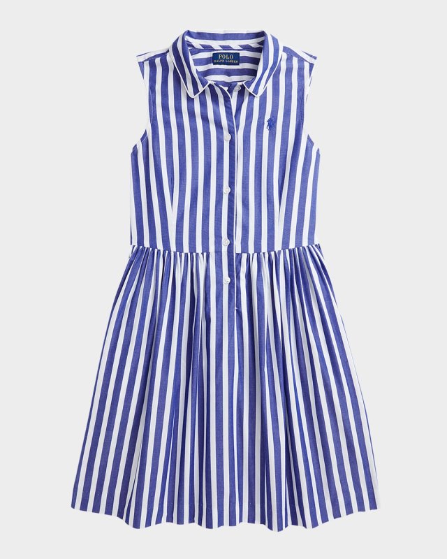 Girl's Striped Day Dress, Size 7-14